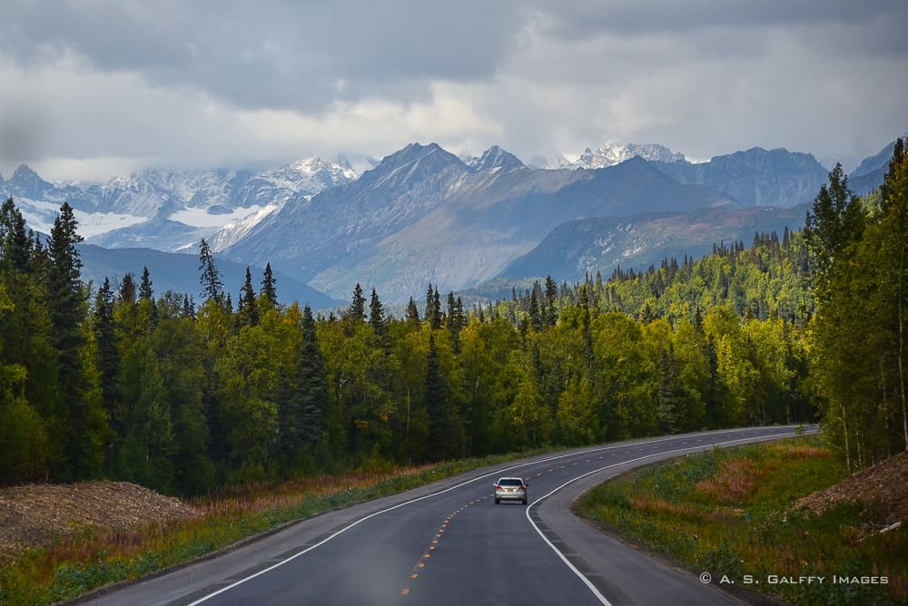 Driving the Parks Highway from Anchorage to Denali