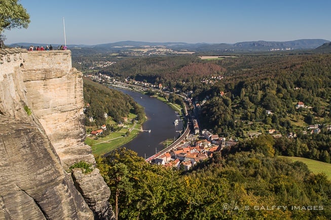 View from Königstein Fortress
