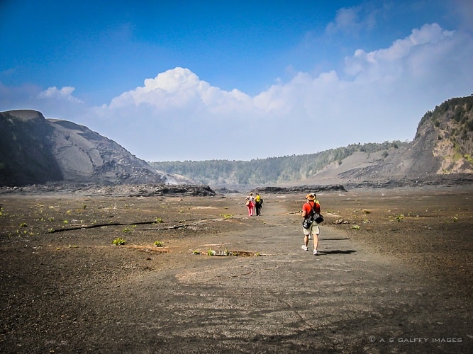 Walk through the caldera